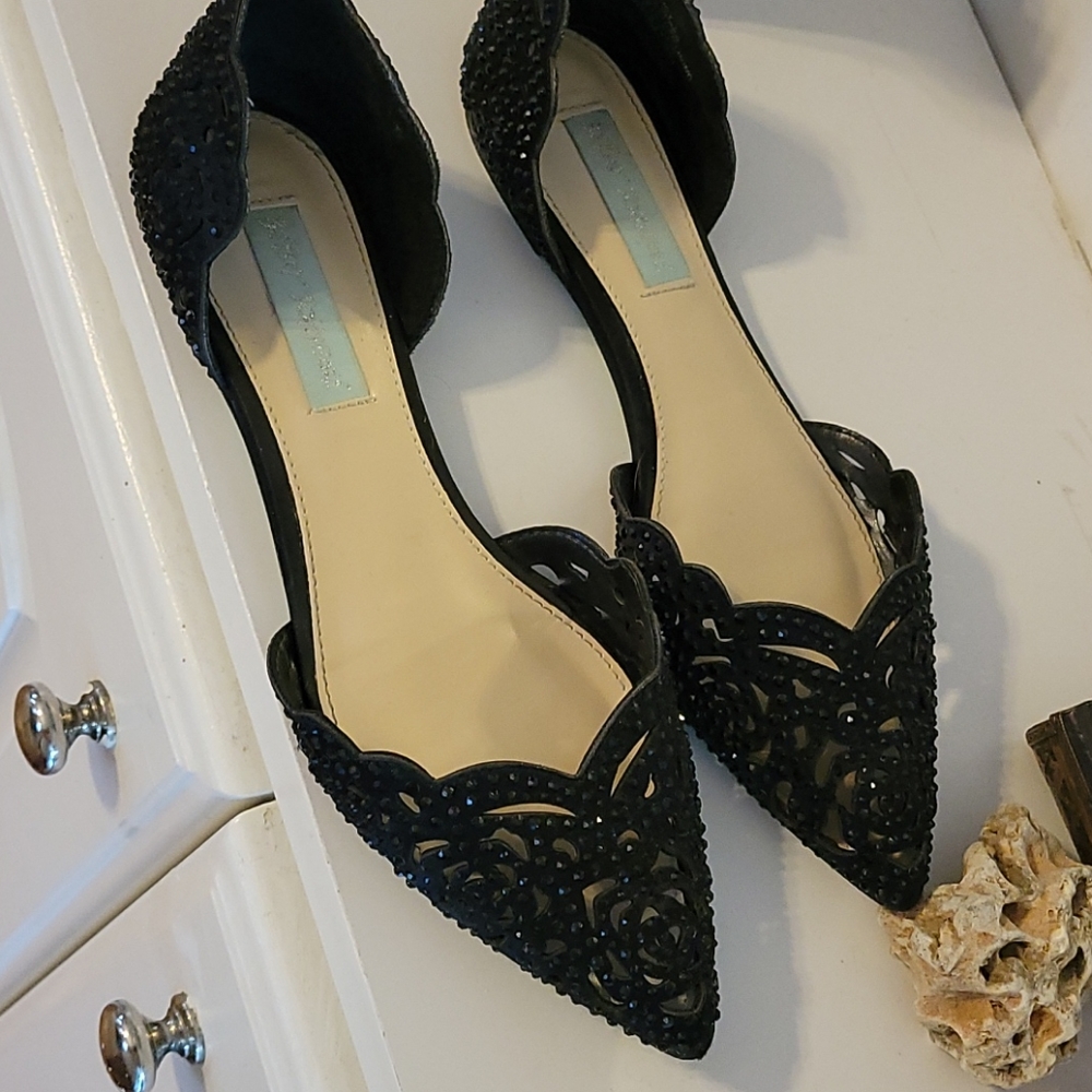 Black Betsey Johnson Flats